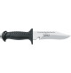 Squalo 15 MR knife - Inox - Black Color - KV-ASQL15MR-N - AZZI SUB (ONLY SOLD IN LEBANON)
